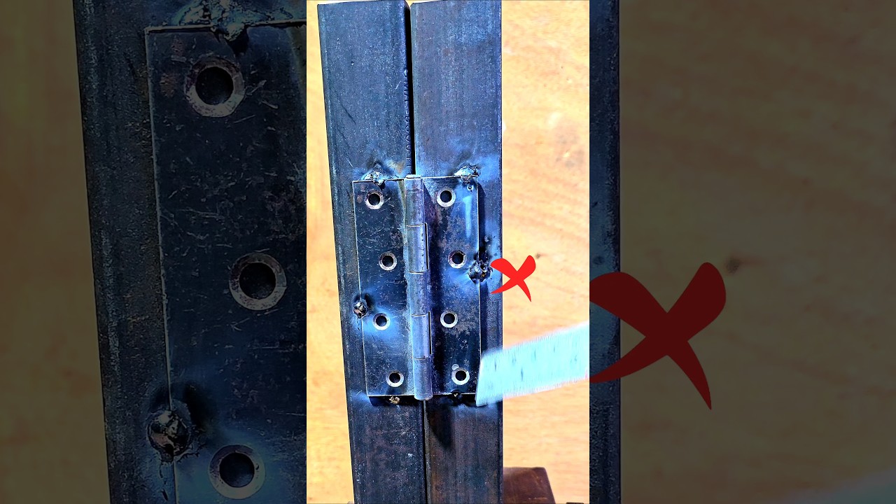 How to properly fit hinges on a small door 