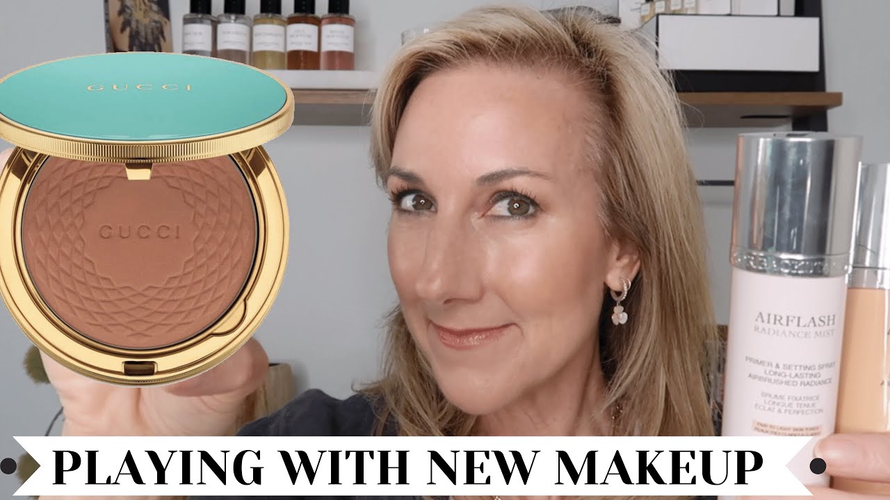 PLAYING WITH NEW MAKEUP | GUCCI BRONZER | DIOR BACKSTAGE AIRFLASH | CHANTECAILLE