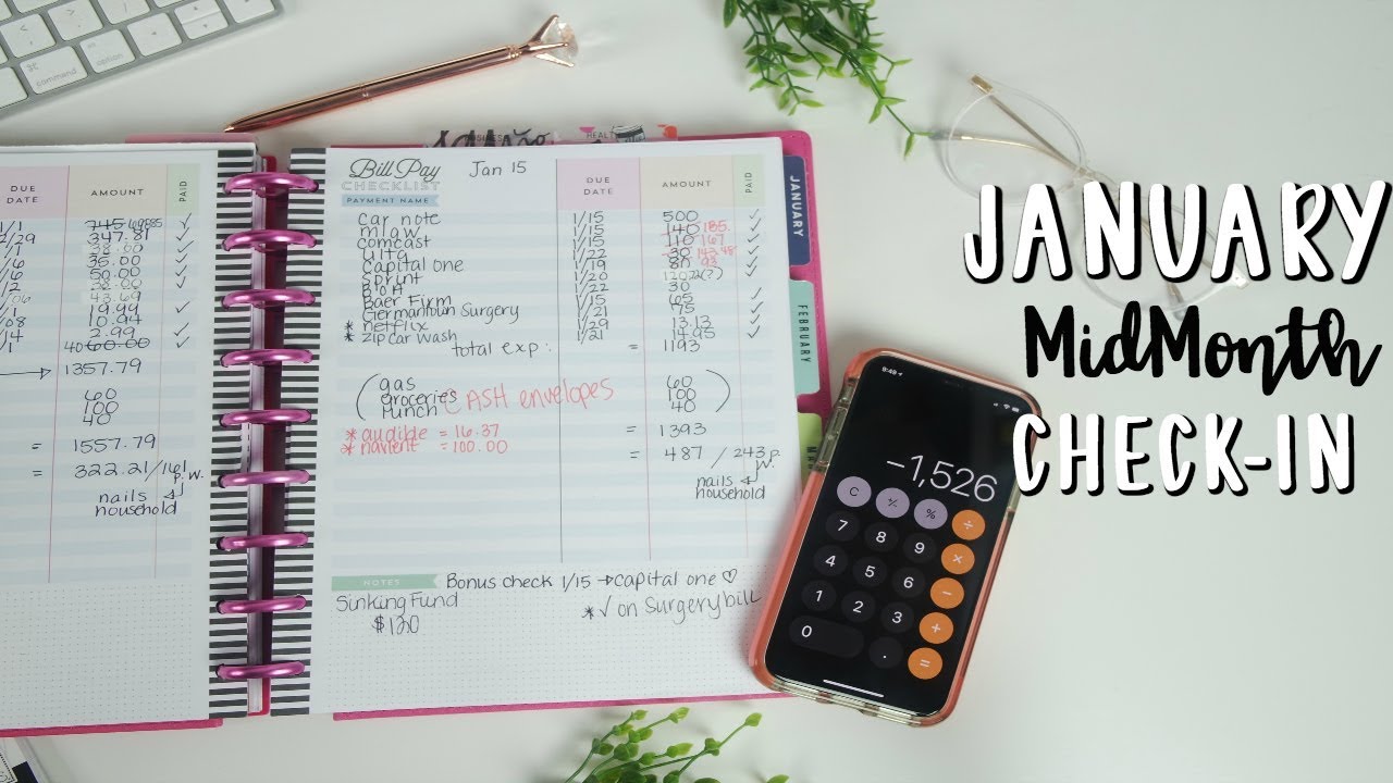 Budget With Me : January Mid Month Check In| E.Michelle