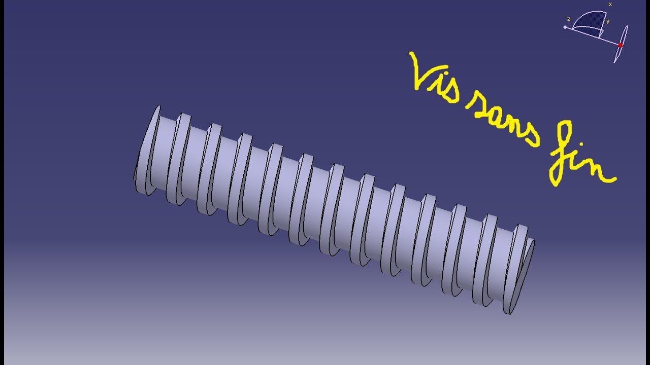 Vis sans fin sur CATIA V5