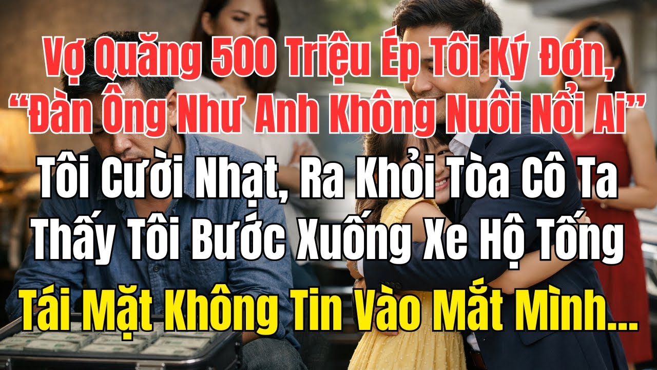 Vợ Quăng 500 Triệu Ép Tôi Ký Đơn, “Đàn Ông Như Anh Không Nuôi Nổi Ai” – Tôi Cười Nhạt, Ra Khỏi Tòa..