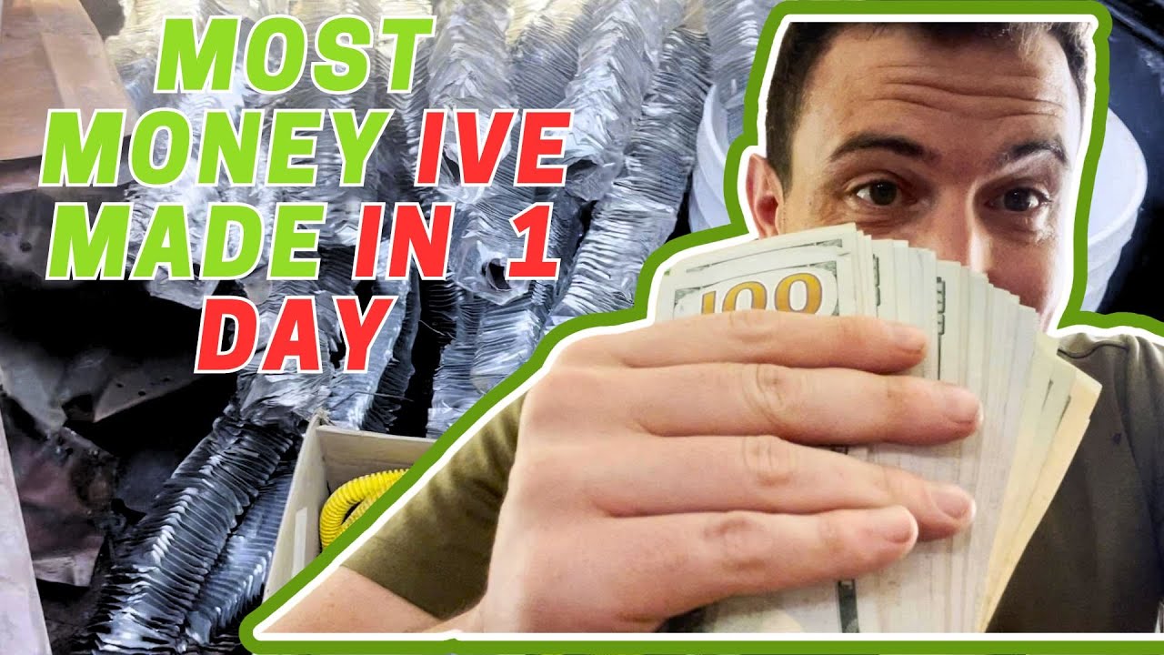 Making $3,500 in one day scrapping metal 