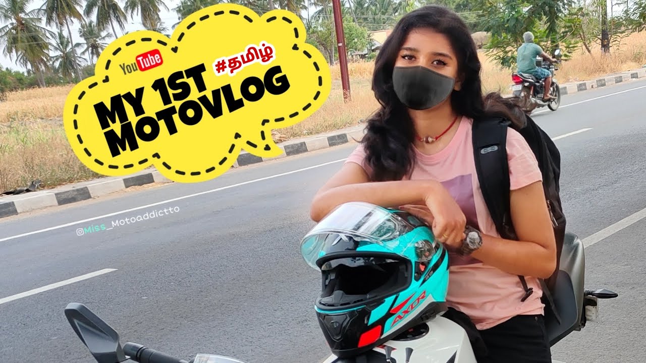 🔥 My 1st Motovlog 🤩💪 | 1008 Shiva Temple | KTM rc200 | Tamil Female Motovlogger | KTM Girl