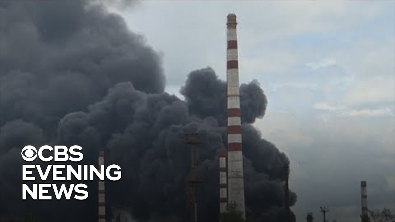 Russian shelling hits Ukrainian oil refinery