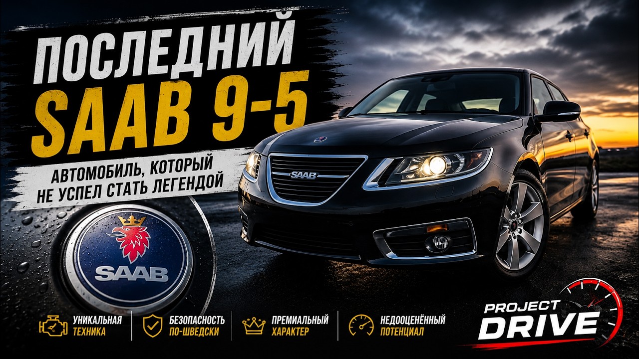 SAAB 9-5 NG: Последний Saab, который не успел стать легендой🚗