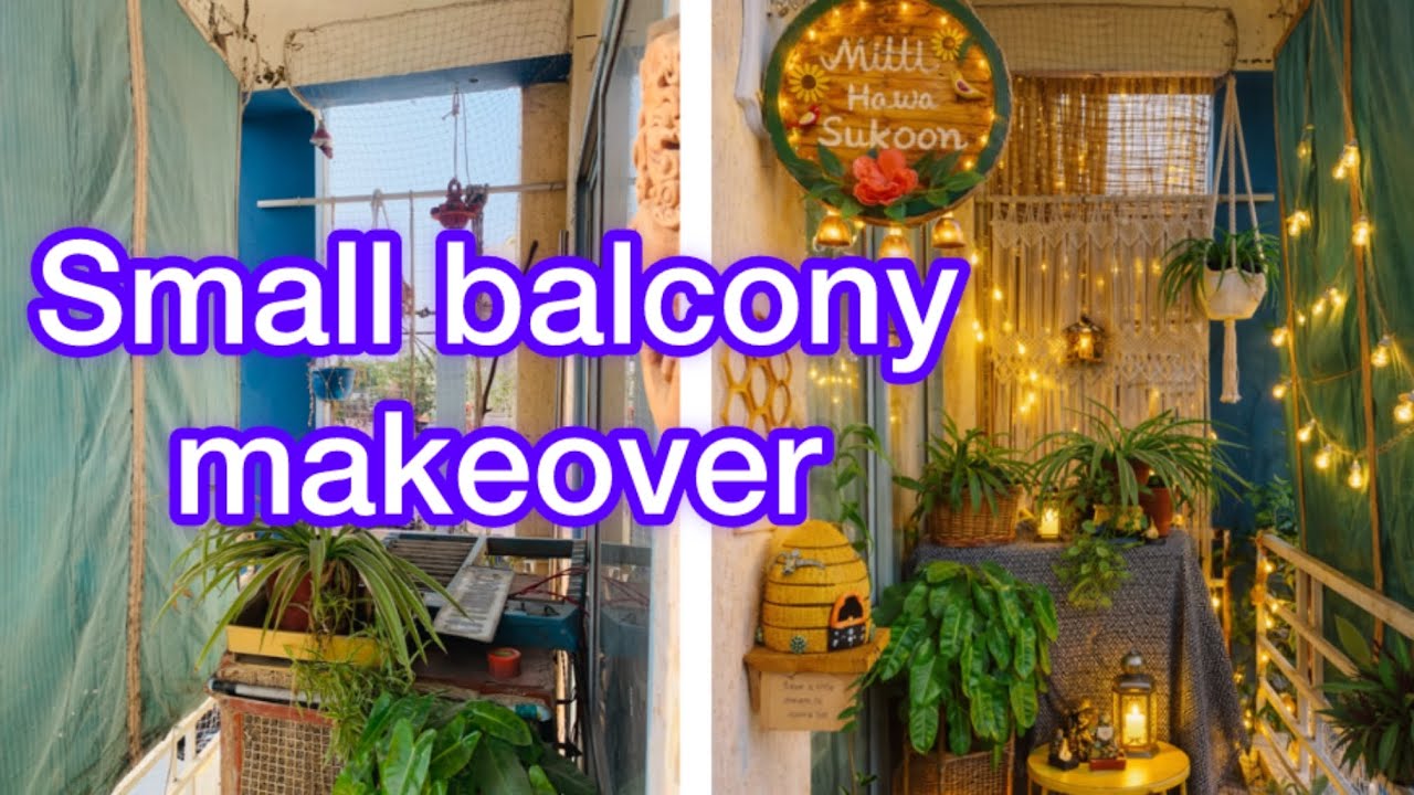 Cooler Ke Saath Balcony Makeover 😍 | Budget Friendly DIY Decor | Before After Transformation