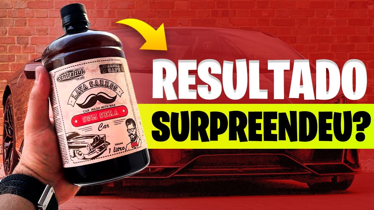 SHAMPOO LAVA AUTOS DE CAF&Eacute; COM CERA DE CARNAUBA DA CENTRALSUL - TESTE