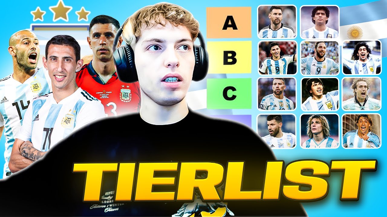 LOS MAXIMOS IDOLOS DE LA SELECCION ARGENTINA - TIERLIST!