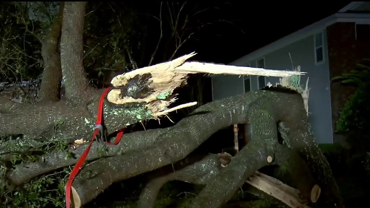 Looking at one of Jacksonville's hardest hit areas after the storm