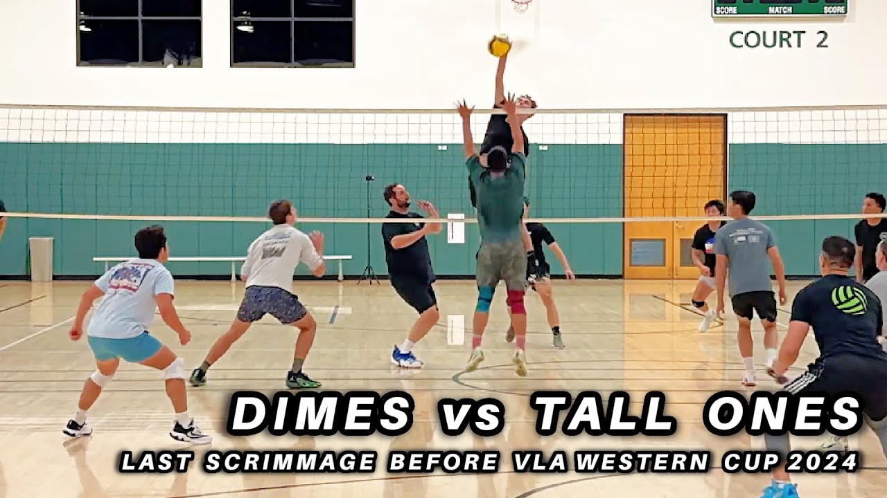 Last Volleyball Scrimmage Before VLA Western Cup 2024 : Dimes vs Tall Ones