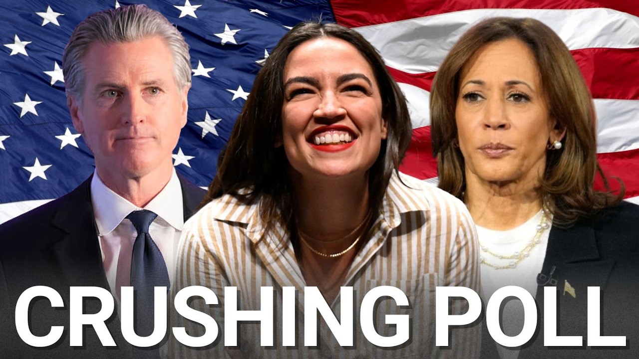 Kamala Harris and Gavin Newsom crushed as shock poll puts them behind AOC for potential 2028 run