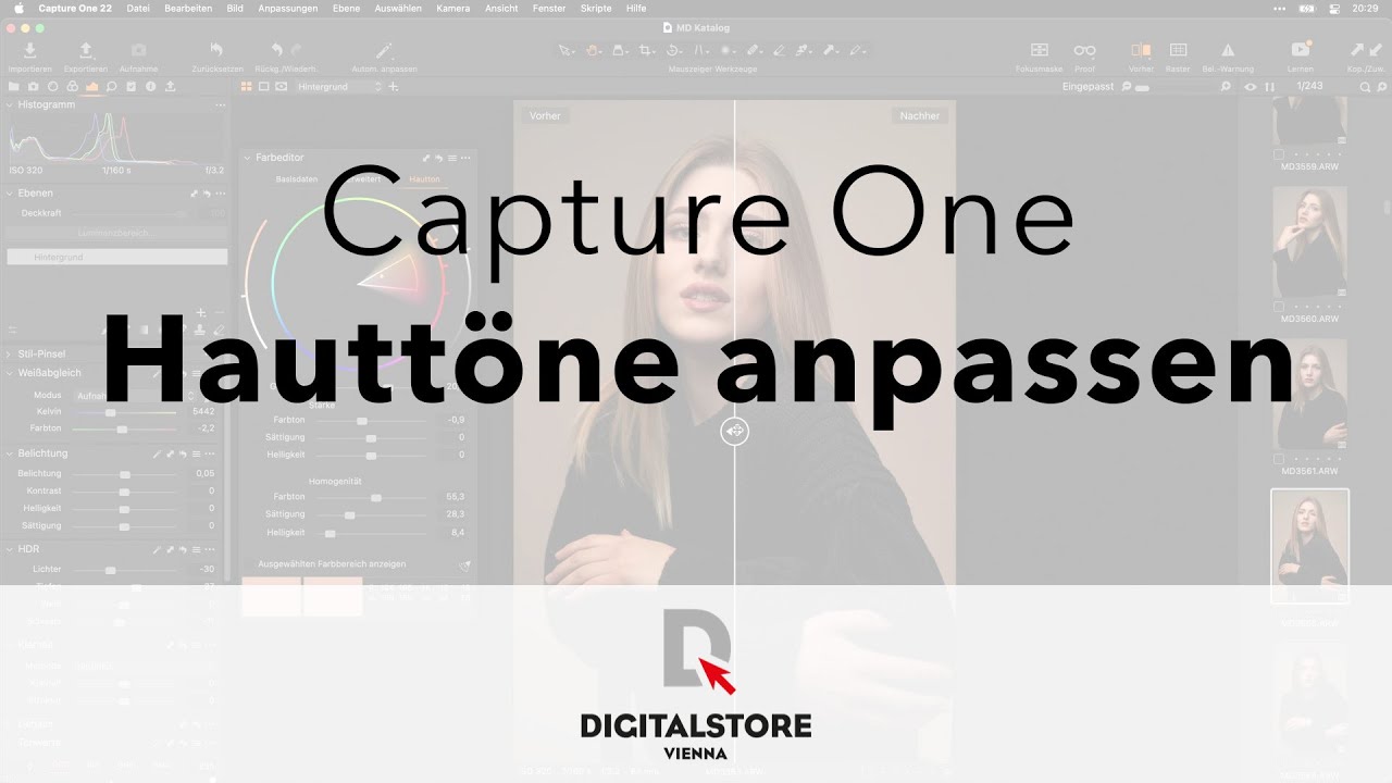 Capture One: Wie kann ich Hauttöne angleichen?
