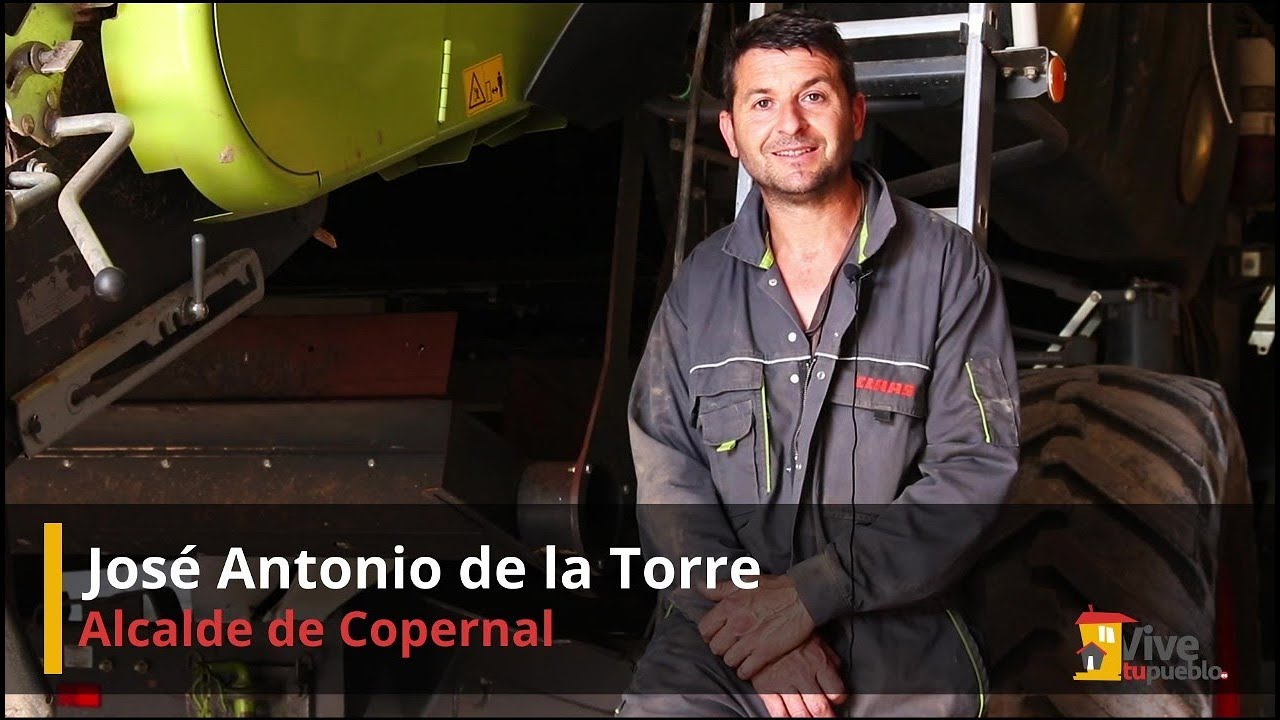 Ser joven y vivir de la agricultura es posible. José A. de la Torre. Alcalde de Copernal/Guadalajara