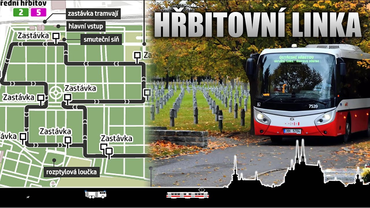 Exkluzivní bloudění Ústředním hřbitovem na speciální lince 🚌 Cab view bus Brno
