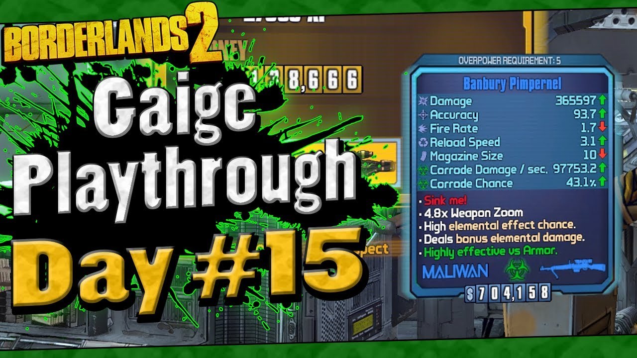 Borderlands 2 | Gaige Playthrough Funny Moments And Drops | Day #15