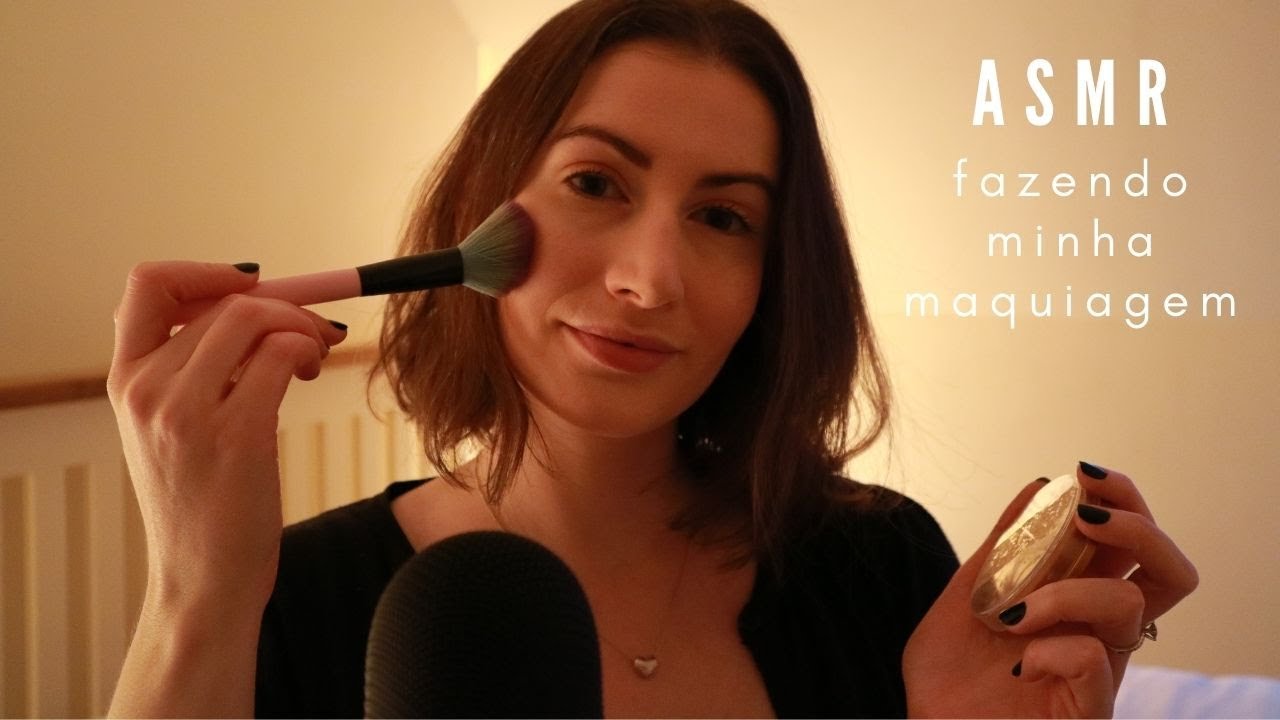 ASMR - FAZENDO MINHA MAQUIAGEM COM VOCÊS - VOZ SUAVE | SOLANGE PRATA