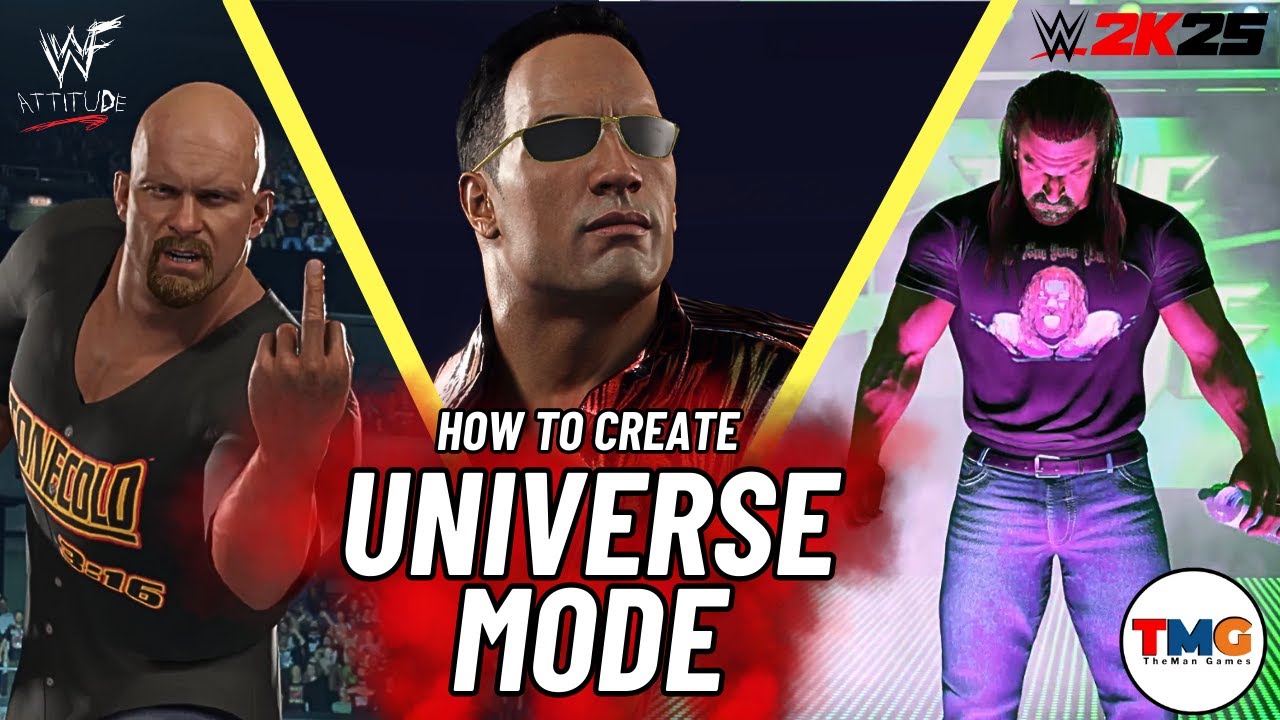 WWE 2K25 : How To Create WWF Attitude Era Universe Mode