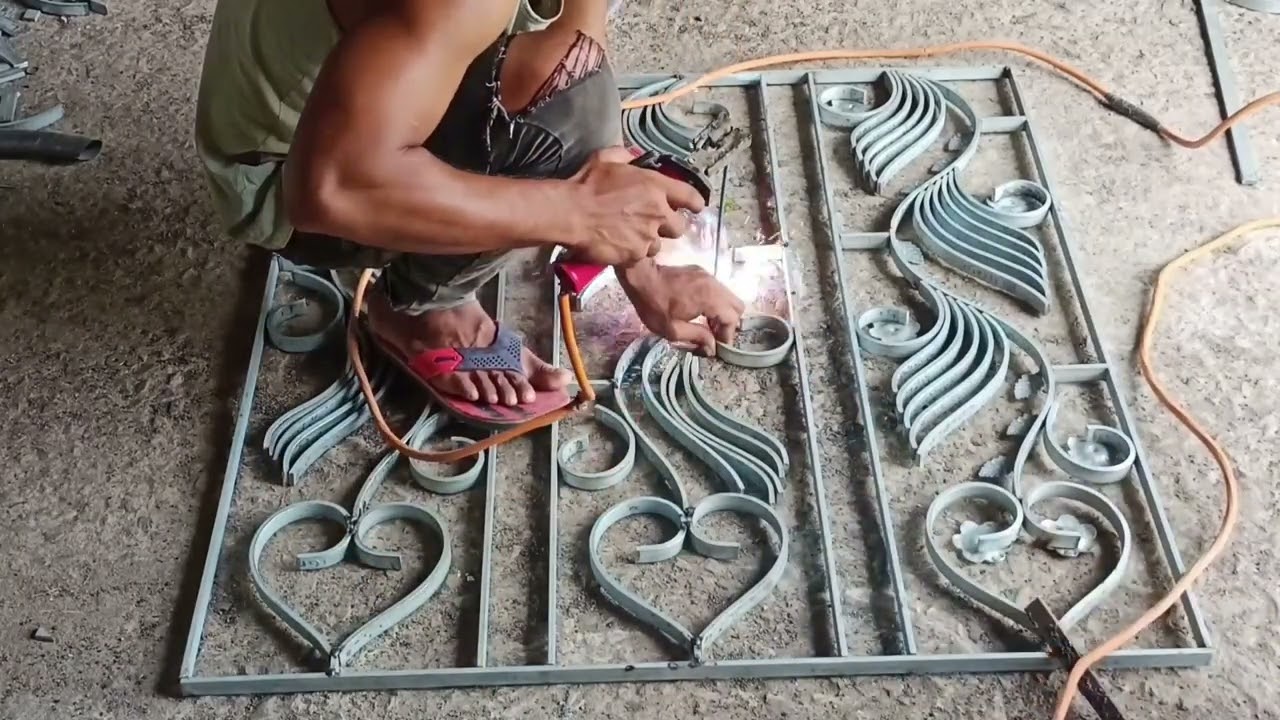 how to make new grill design full process very easily (একটি নতুন গ্রিল ডিজাইন তৈরি করার পদ্ধতি)