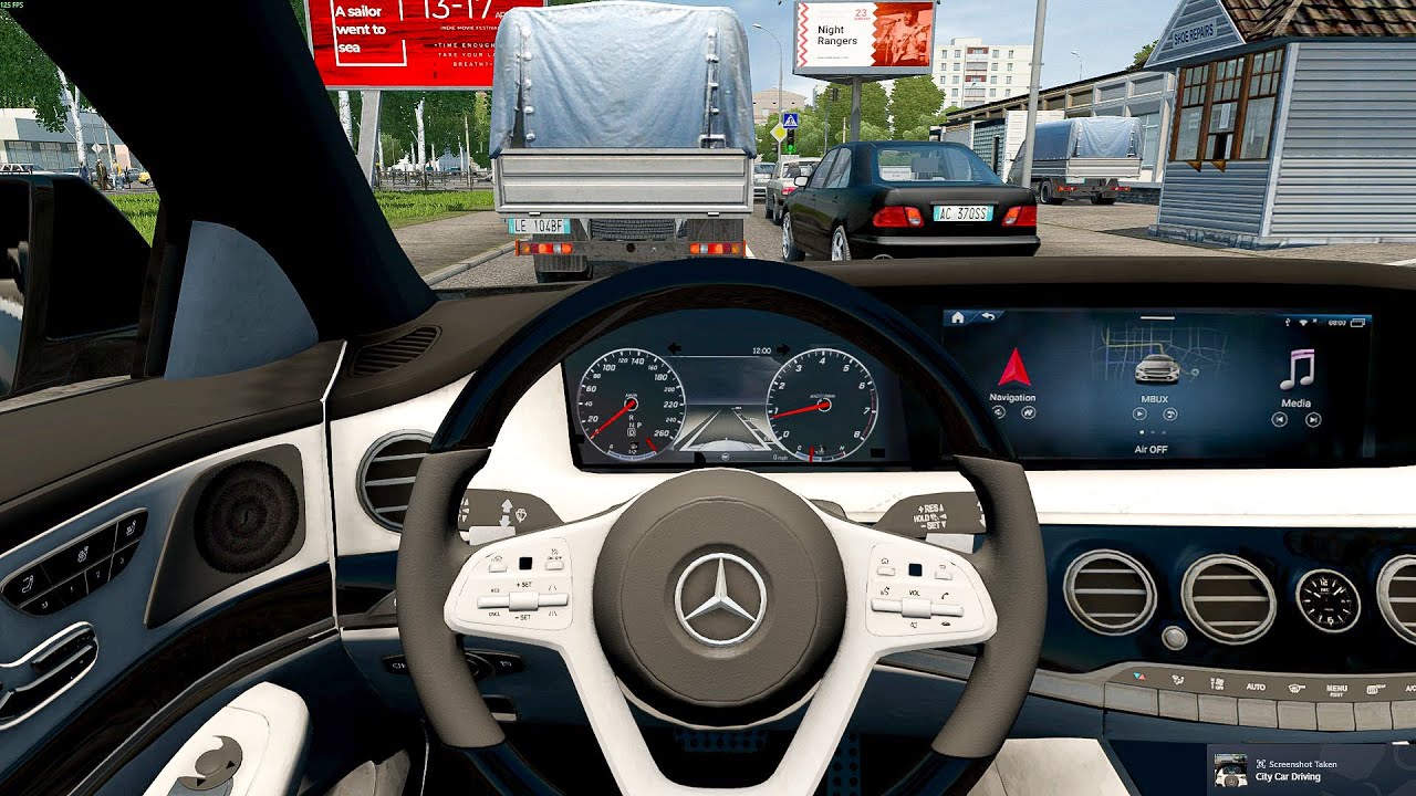 City Car Driving - Mercedes-Benz S560 W222 | Realistic Driving