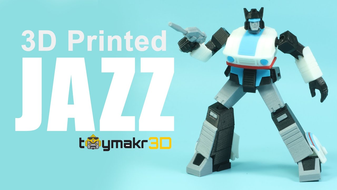 [ БЕСПЛАТНЫЕ STL ФАЙЛЫ ] 3D-печатные трансформеры G1 JAZZ