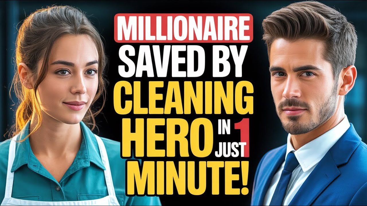 “Millionaire's DESPERATE Moment REVEALED: How a CLEANING HERO solved a CRISIS in just 1 MINUTE!”