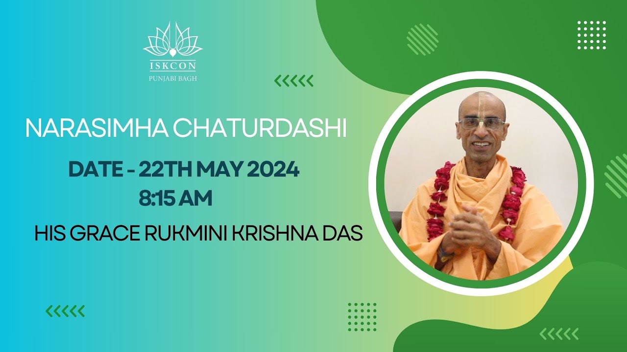 The glories and teachings of Prahlad Maharaja | His Grace Rukmini Krishna Das | 22th May 2024