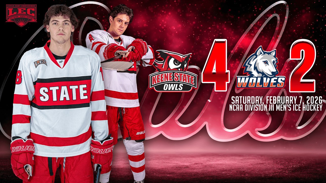 Keene State Men's Ice Hockey Highlights at Western Connecticut 2/7/2026