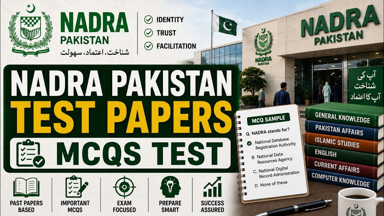 50 Most Important GK Questions About Nadra Pakistan | Nadra Junior Executive Test Pattern | Syllabus
