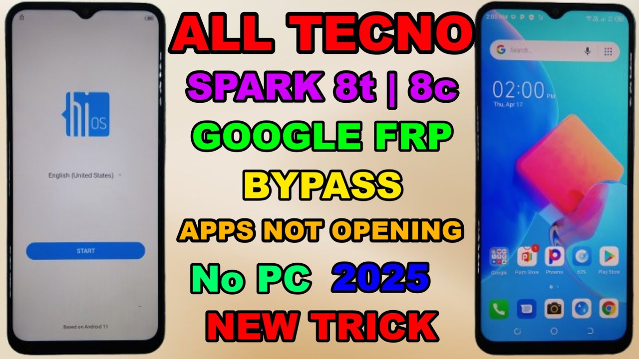 Tecno spark 8c frp Bypass. Apps not opening Tecno KG5j frp Bypass New Trick 2025