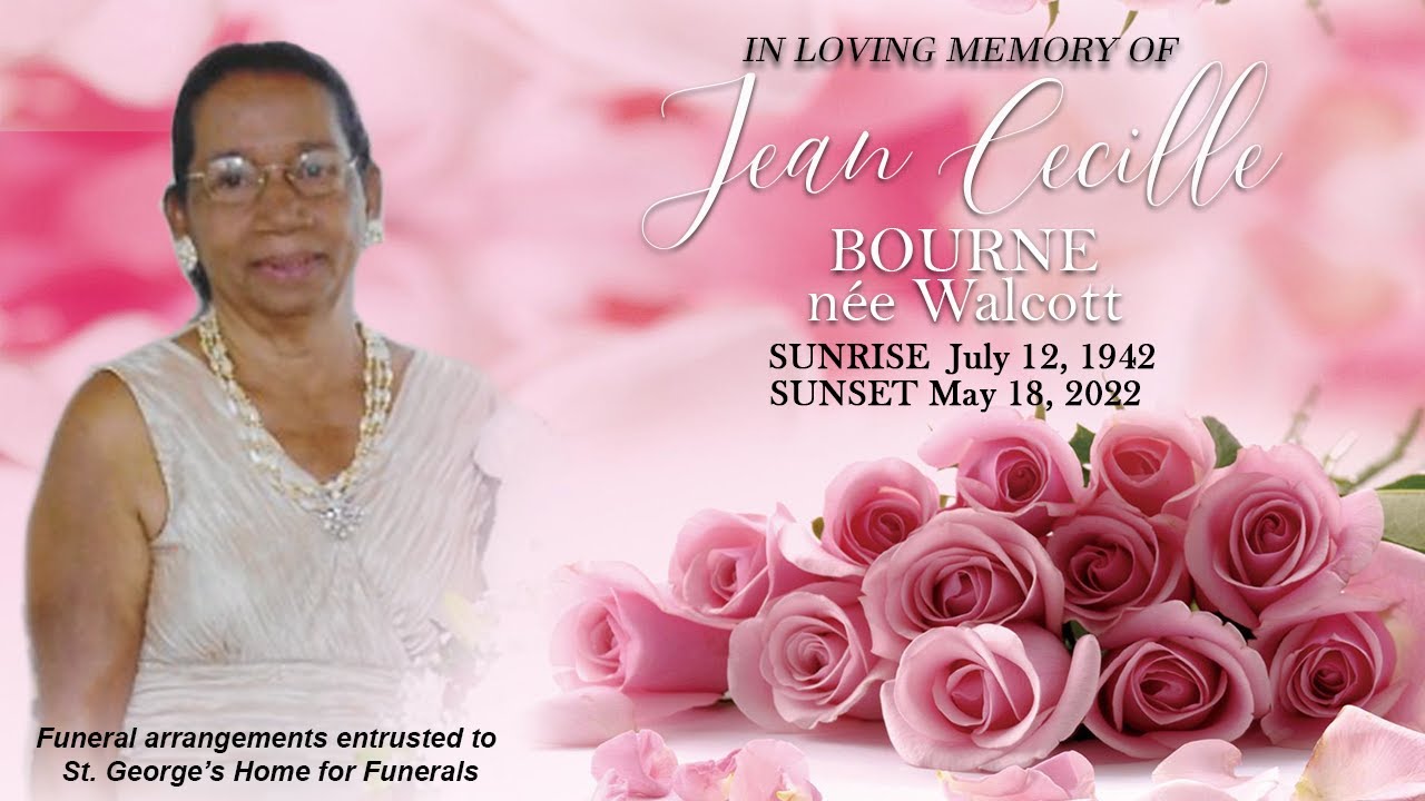 Celebrating the Life of Jean Cecille Bourne née Walcott