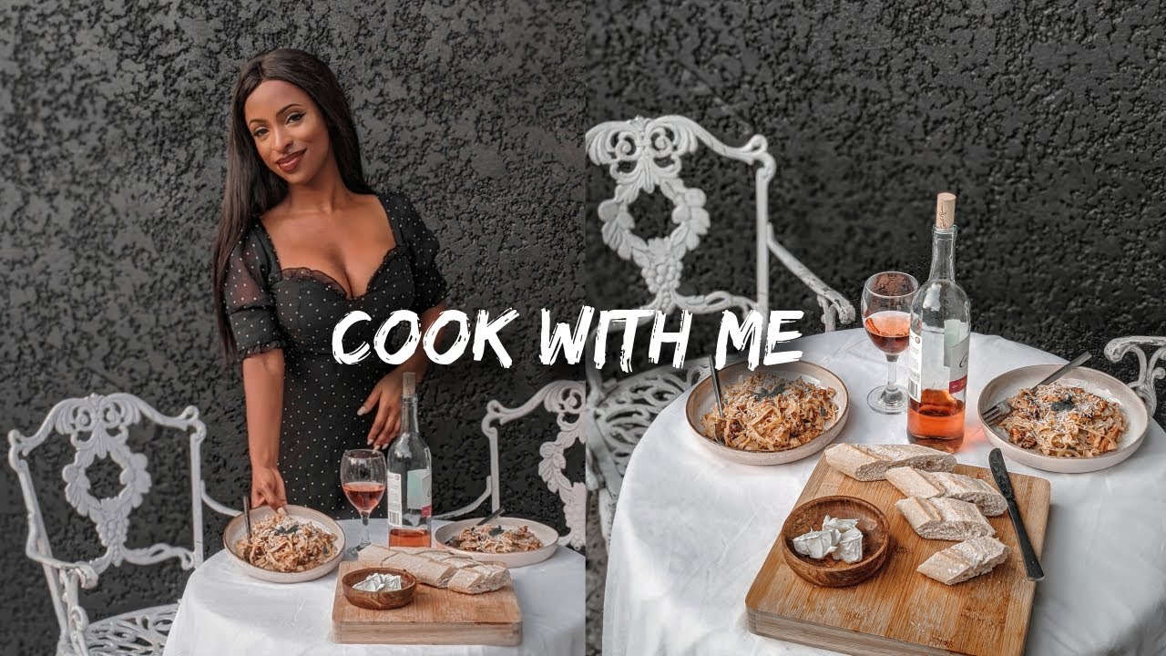 COOK WITH ME | SUYA CHICKEN ALFREDO PASTA