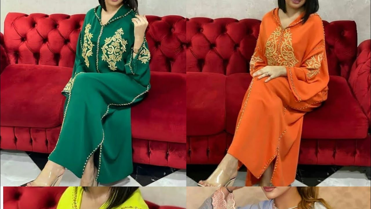 جديد جلابة العيد و رمضان أخر ماكاين موديلات 2021 بالتنبات 💕