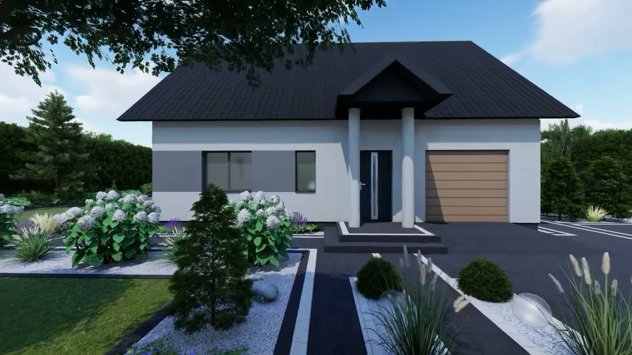 Projekt ogrodu nowoczesnego Głogowo