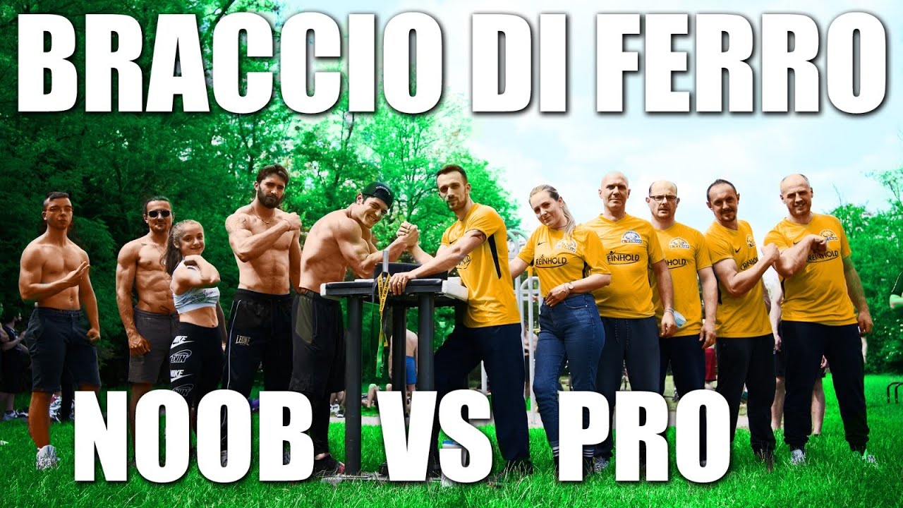 CONFRONTO DI BRACCIO DI FERRO TRA UN CALISTENICO E UN CAMPIONE DEL SETTORE.