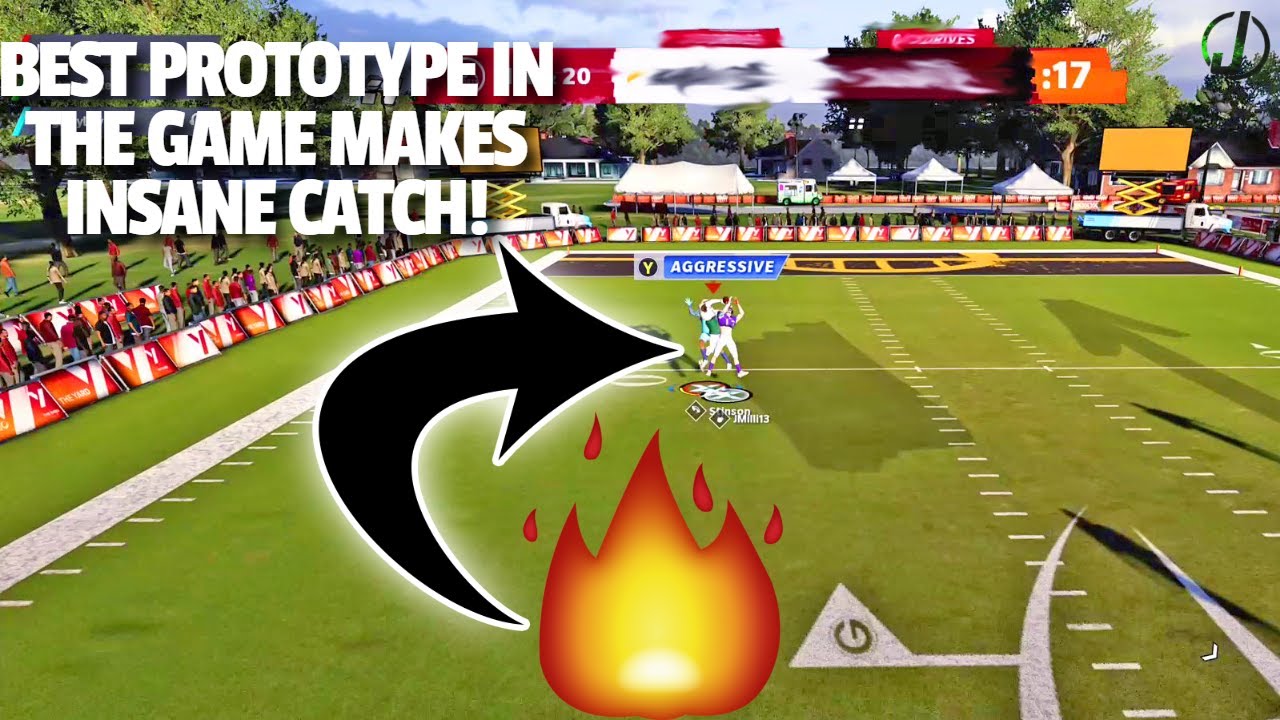 BEST PROTOTYPE IN GAME MAKES INSANE CATCH! HE CANT GUARD ME! MADDEN 21 THE YARD