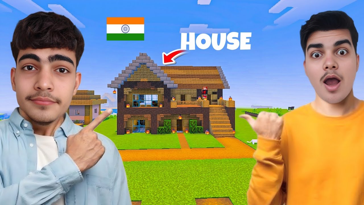 🔥How to Build Your First House in Minecraft? | Survival Hindi Ep 2 | Easy House Tutorial 