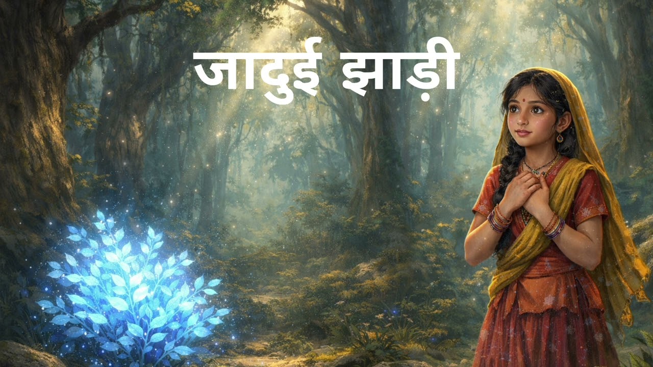 साहस, दया और सच्चाई की परीक्षा | जादुई झाड़ी की कहानी 🌿✨#KidsStory#HindiStory#InspirationalStory🌿