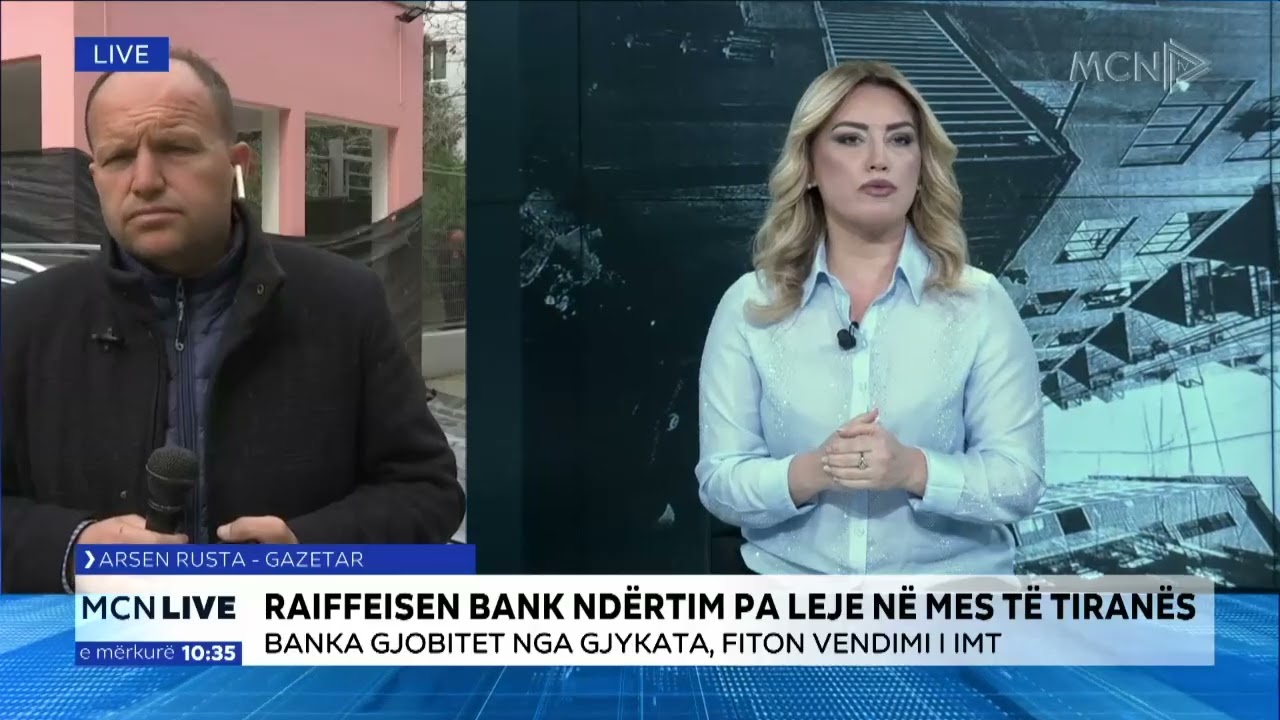 Raiffeisen Bank, ndërtim pa leje në mes të Tiranës