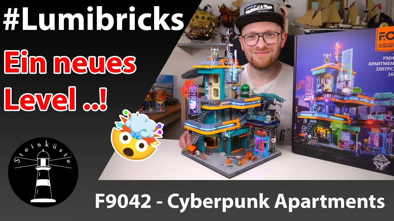 Ein UNGLAUBLICHES Endergebnis in Kombination! 🤯 - Lumibricks F9042 Cyberpunk Apartments Beleuchtet