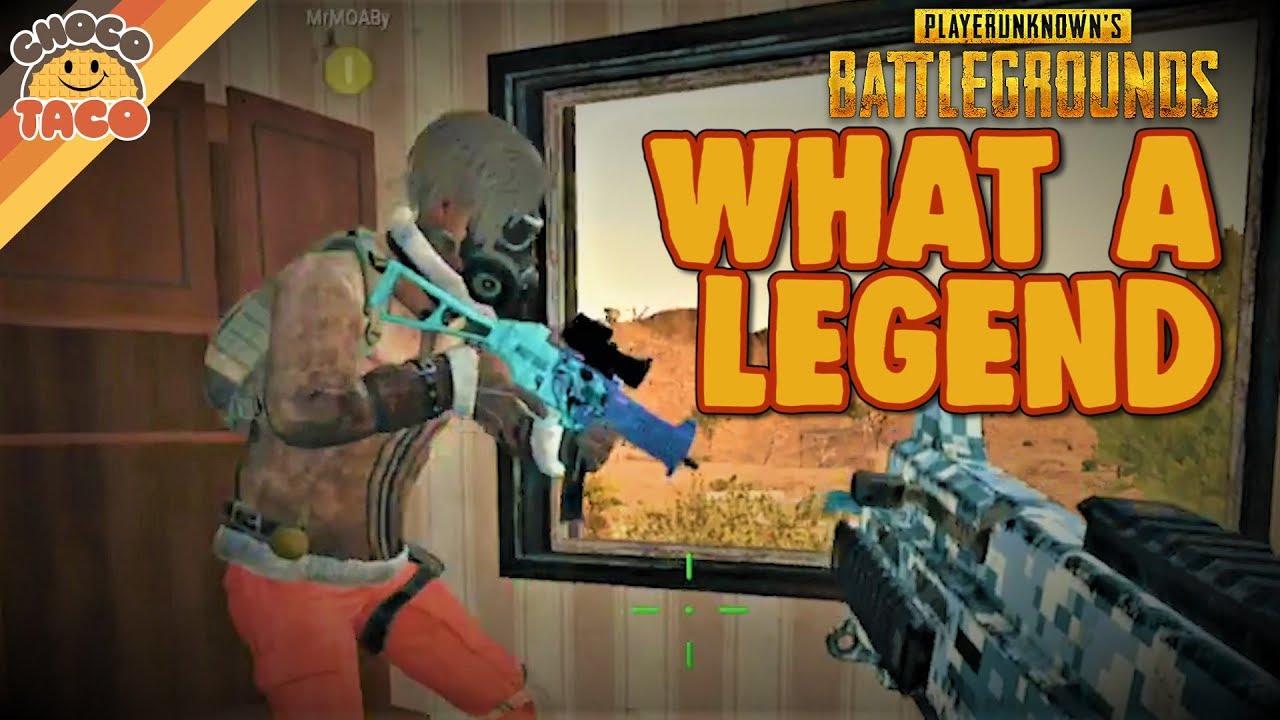 chocoTaco и случайный дуэт несут друг друга — игровой процесс PUBG