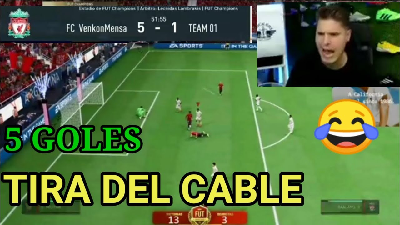 LE METEN 5 GOLES A CACHO, SE CABREA Y TIRA DEL CABLE | LLOROS Y CABREOS FIFA 23