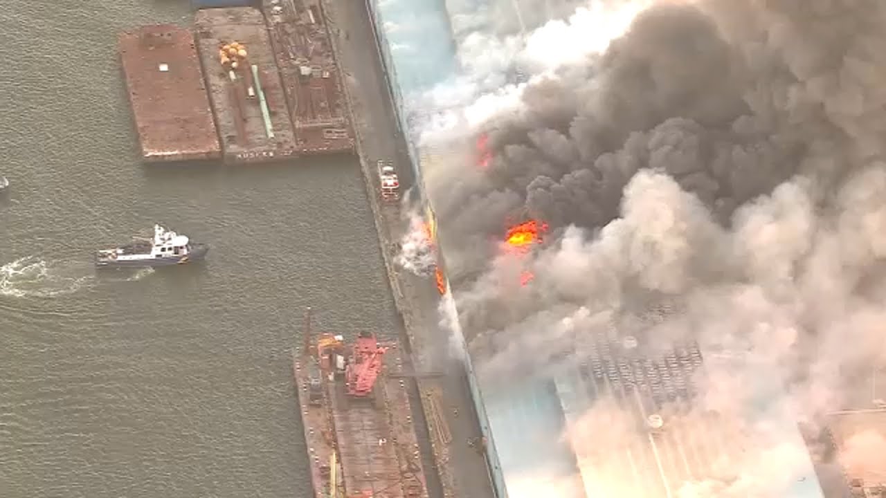 Fire breaks out at NYPD warehouse
