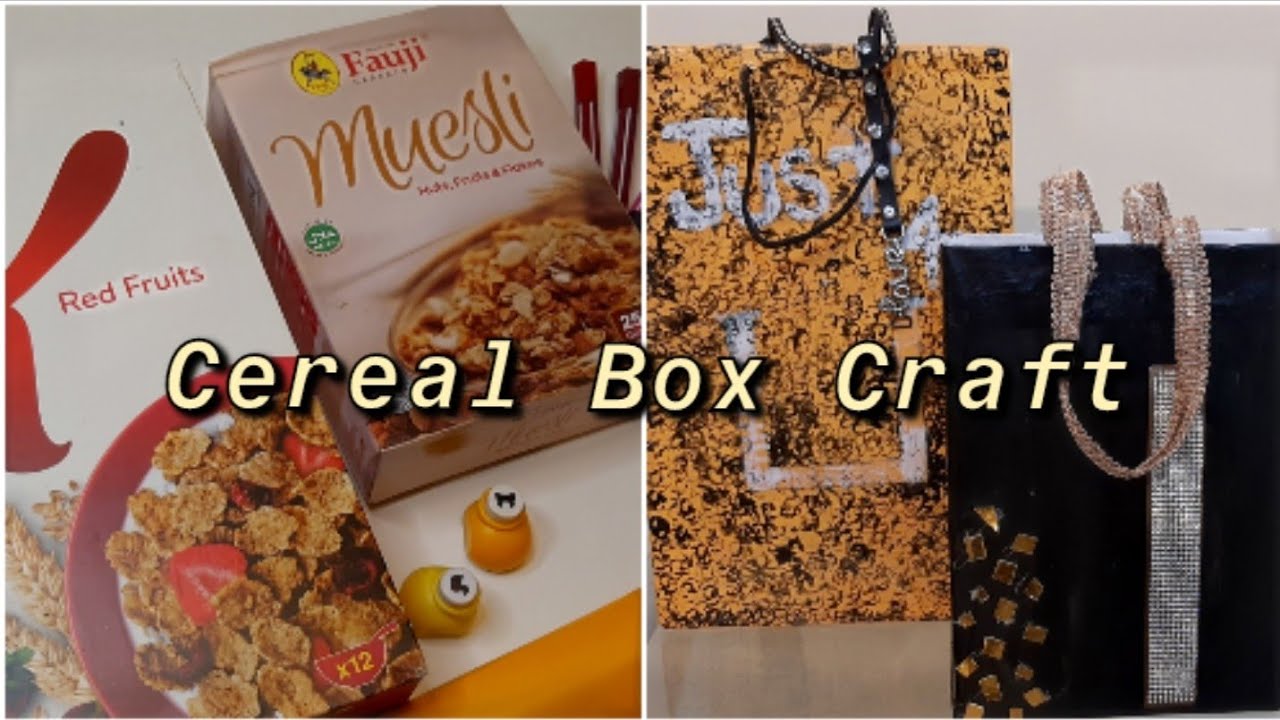 Cereal Box Craft | How to make Cereal Box Gift Bag | Hometastic