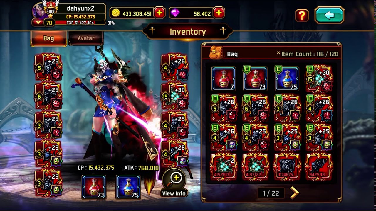 Kritika White knights ( Blade Dancer Ultimate Awaken Skills ) world boss and stage