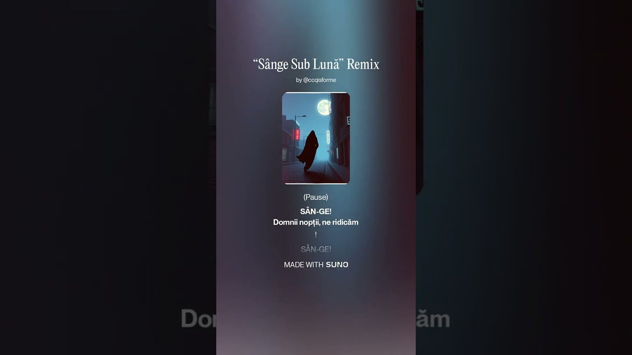 “Sânge Sub Lună” Remix