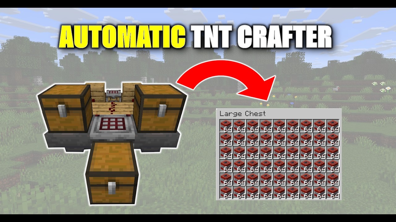 Minecraft automatic TNT crafter