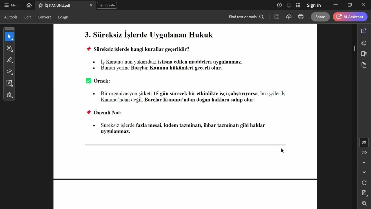 4857 Sayılı İş Kanunu 2  Bölüm