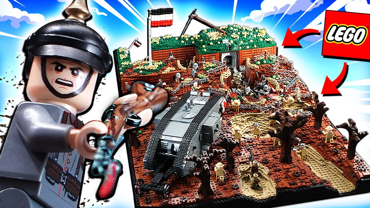 I built a BRUTAL Lego WW1 Trench War!