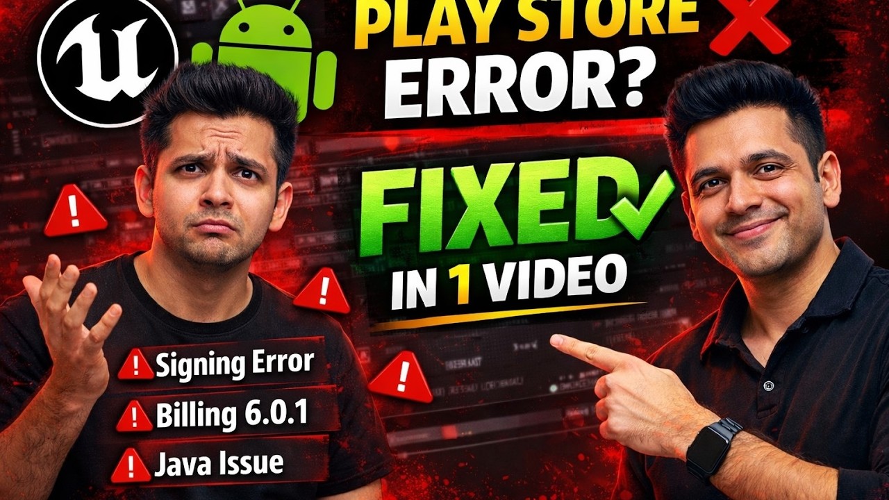 UE5.6 Android Play Store Errors SOLVED! Signing Fix, Billing 6.0.1 & Java Setup 2026 Guide