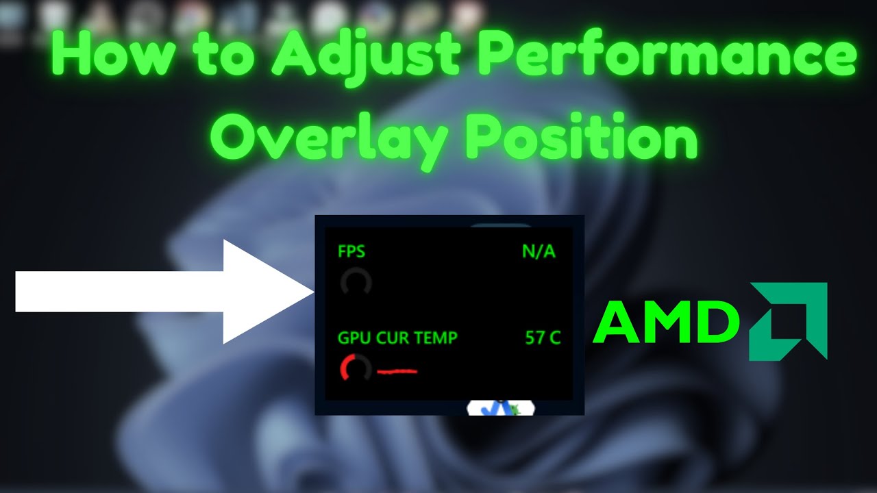 How to Adjust Performance Overlay Position in AMD Adrenalin Software